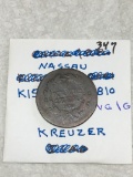 Nassau 1810 Kreuzer  Very Good /good