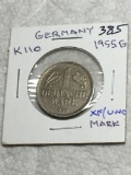 Germany 1955 Mark Extra Fine Uncirculated    2 Tiny Nicks