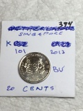 Singapore 2013 20 Cents Bu