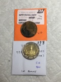 Thailand 10 Baht 1994 Ch Bu,       1/2 Pai 1874 Vf
