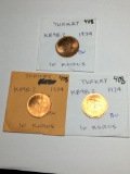 Turkey 3- 10 Kurus 1974 Bu