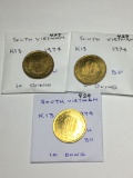 South Vietnam 10 Dong 2-1974 Bu   1-1974 Ch Bu