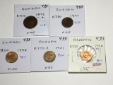 Sweden Ore 1872 Vf,1897 Xf,1954 Bu,1921 Bu,1956 Bu