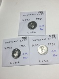Vatican City Lira 1951 Ch Bu,1951 Ch Bu, 1951 Ch Bu