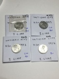 Vatican City 2 Lire 1953 Ch Bu, 1953 Ch Bu, 1953 Ch Bu, 1953 Bu