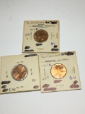 Switzerland 2 Rappen 1957 Bu, 1958 Bu,1963 Bu