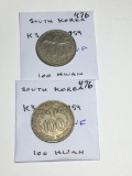 South Korea  2-100 Hwan 1959 Vf, 1959 Vf