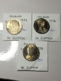 Poland 1973 & (2) 1978 20 Zlotych Bu