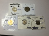 Panama 1970 1/10 Balboa Proof, 1916 2 1/2 Centesimos Very Fine, 1971 Centesimo Proof