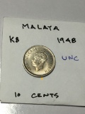 Malaya 1948 10 Cents Unc