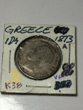 Greece 1873 A 1 Drachmai Very Fine