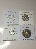 Greece 1959 & 1969 20 Lepta Bu, 1971 50 Lepta Choice Bu, 1971 5 Drachmai Bu