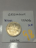 Germany 1950 G 1 Mark Extra Fine