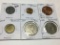Mexico 1977 Cinco Pesos, 1978 Diez Pesos Extra Fine, 1990 50 Pesos, 1975 Cinco Centavos Extra Fine