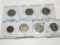 Bermuda 1971 1 Cent, 2001,2003, & 1970 25 Cents, 1982 Caymen Islands 25 Cents,