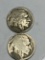 (2) Buffalo Nickels 1918 D & S