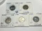 (5) Canadian Nickels 1953 Gem Bu, 1963 Extra Fine, 1934 Au Brilliant, 1931 Au, 1953 Very Fine