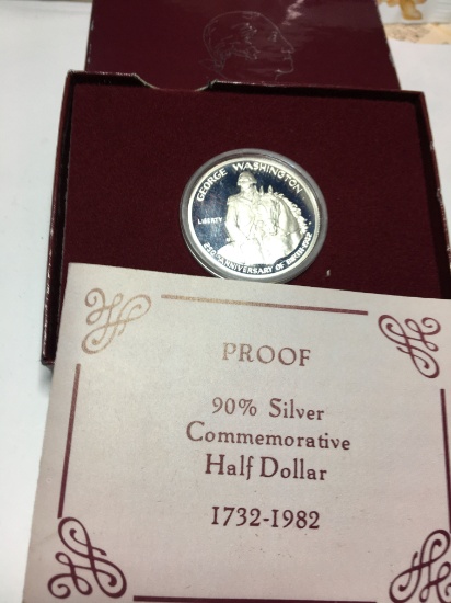 1982 George Washington Gem Bu Silver Proof Commemoratives