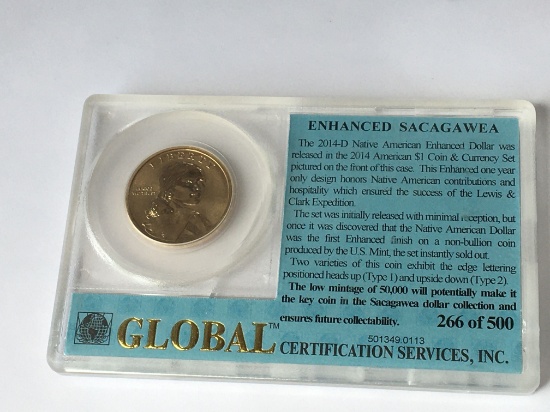 2014 D Sacagawea Dollar Low Mintage Key Date Type 1