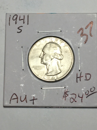 1941 S Quarter 90% Silver