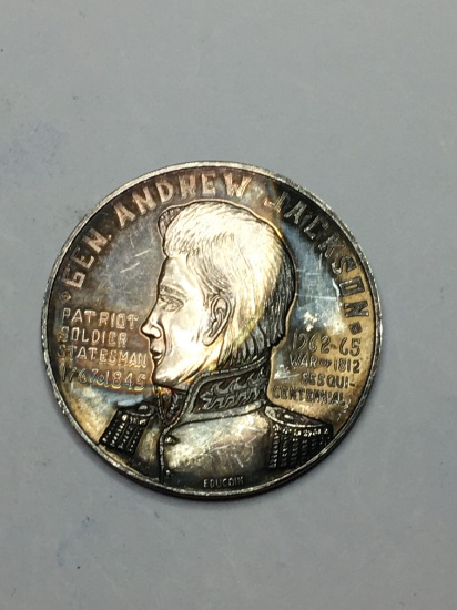 General Andrew Jackson Commemorative Medal "battle Of New Orleans 1815"