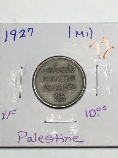 1927 Palenstine 1 Mil
