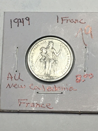 1949 France 1 Franc "new Caledonia"