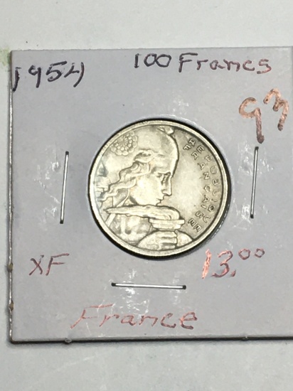 1954 France 100 Francs