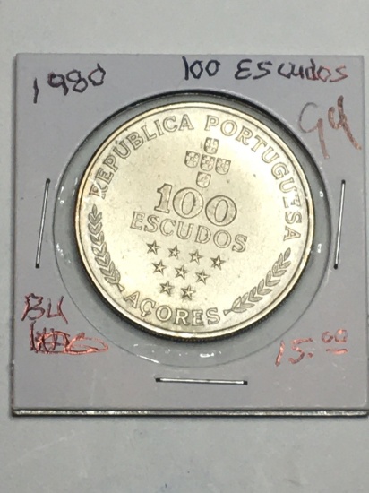 1980 Republic Of Portuguesa 100 Escudos