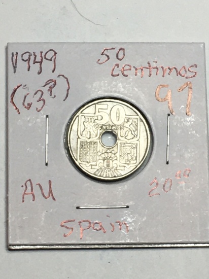 1949 Spain 50 Centimes