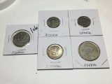 Isreal 1/2, 1/2, 1, 5, 10