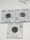 Poland 1939 2 Groszy Extra Fine, 1971 5 Groszy Bu Gem, 1968 10 Groszy Bu