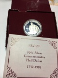 1982 George Washington Gem Bu Silver Proof Commemoratives