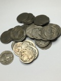 (40) Buffalo Nickel Mostly Teens Various Dates And Mint Marks