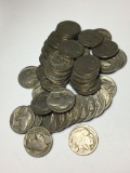 (50) Buffalo Nickels Mostly 1920s