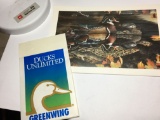 1990 Unprinted Ducks Unlimited Event Invitation And A Greenwing Decal