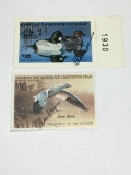 1988-1989 Ohio Wetland Waterfowl Stamp & U.S. Department Of Interior Stamp