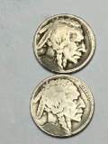(2) Buffalo Nickels 1919 D & 1920 D