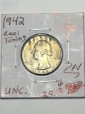 1942 P Quarter 90% Silver