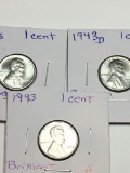 1943 P, D, & S Steel Lincoln Wheat Cent