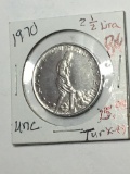 1970 Turkey 2 1/2 Lira