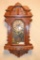 Antique Ingraham Crown Drop 8 Day Wall Clock.