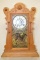 Antique Waterbury T&S Hartford Oak Kitchen Clock.