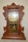 Antique Waterbury T&S Oak Kitchen Clock.