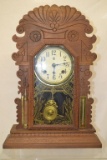 Antique Waterbury Tampa T&S Oak Kitchen Clock.