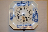 Germany 8 Day Porcelain Wall Clock.