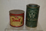 Toddy Malt Chocolate and Golden Rule Pepper Tin.
