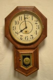 Antique Sessions Hanging Drop Octagon Wall Clock