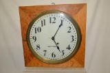 Antique Seth Thomas Oak Gallery Clock