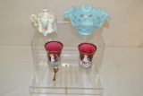 Fenton, RS Prussia, Mary Gregory Pieces.